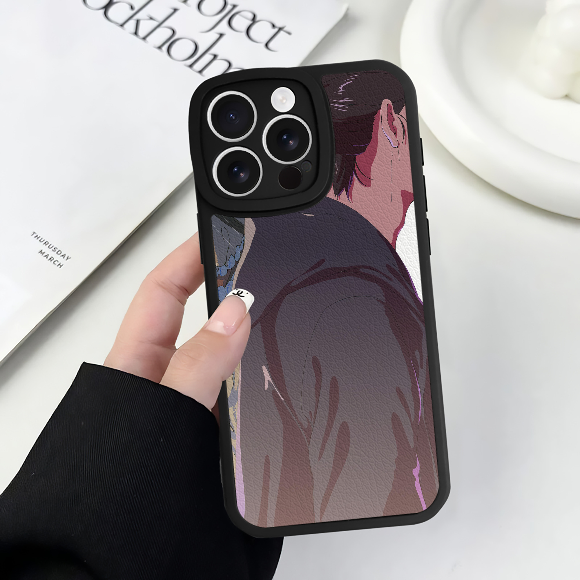（画像用） 進撃の巨人 Attack on Titan 【iPhone 16シリーズ対応】シリコンスマホケース（レザー調） 材質：シリコン
